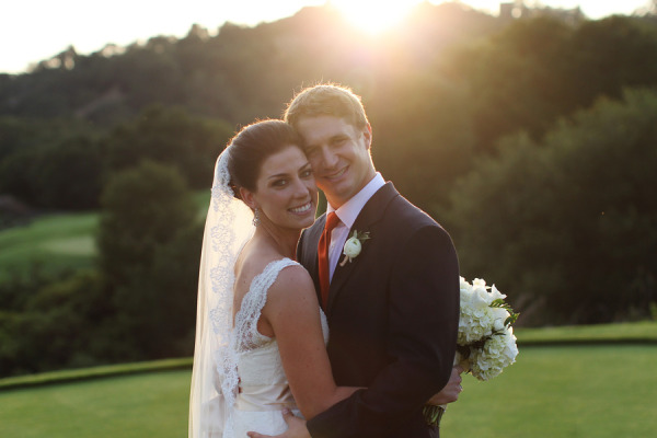 Sara in Amy Kuschel's  "Lauryn" gown