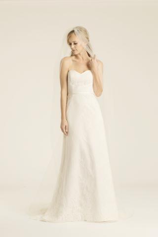 Montclair lace wedding gown, made in San Francisco, California by Amy Kuschel