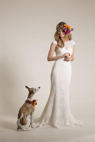 Amy Kuschel Bride San Francisco Babe Wedding Gown