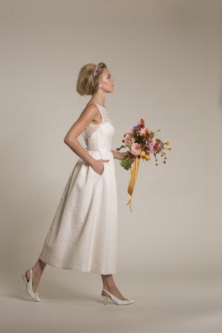 Amy Kuschel Bride San Francisco Lemon Drop Wedding Gown