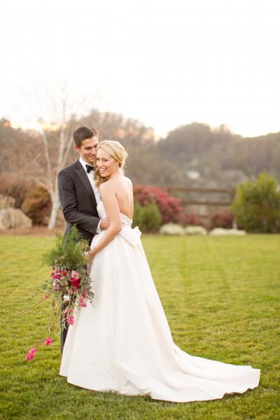 Austen in Petal Pink, a ballerina sihouette in silk taffeta by Amy Kuschel. Photography by Mike Larson.
