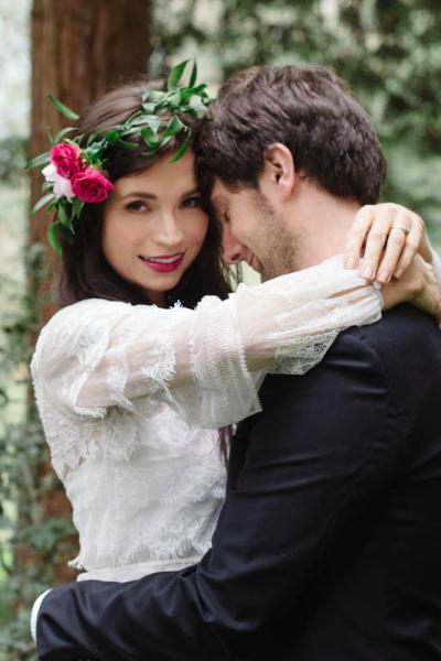 Romantic Midsummer Nights styled in the woods of San Francisco featuring Birkin by Amy Kuschel. Styled by Cindy Danbom for Bella Notte Events.