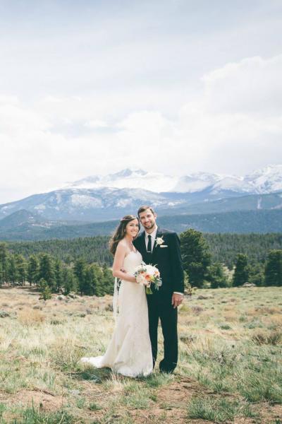 Rosemary's collage of lace is oh-so feminine, with a touch of extravagance; an Amy Kuschel wedding gown. Photography: Joseph Nguyen Photography.