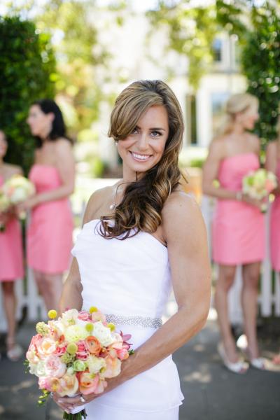 Catherine married in Amy Kuschel's Juniper wedding dress. Photography by Jihan Cerda.