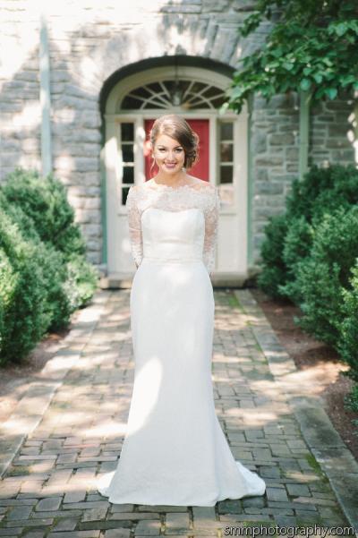 Catherine in Amy Kuschel's Audrey gown. Congratulations, Catherine! Photo courtesy of sMm Photography.