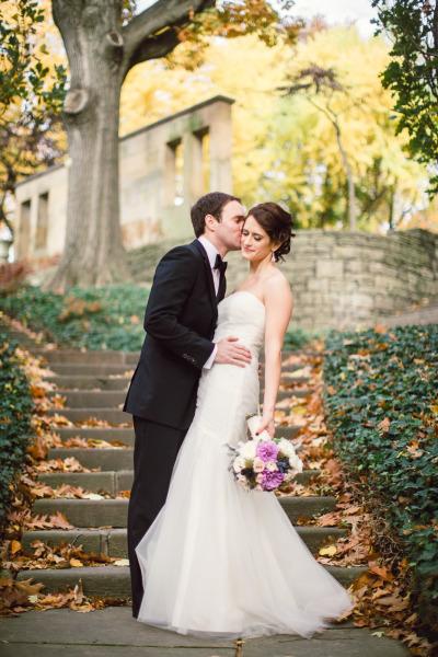 Austin loves Danielle! Bride wears Amy Kuschel's Viva wedding dress. Photo credit: Lauren Gabrielle Photography.