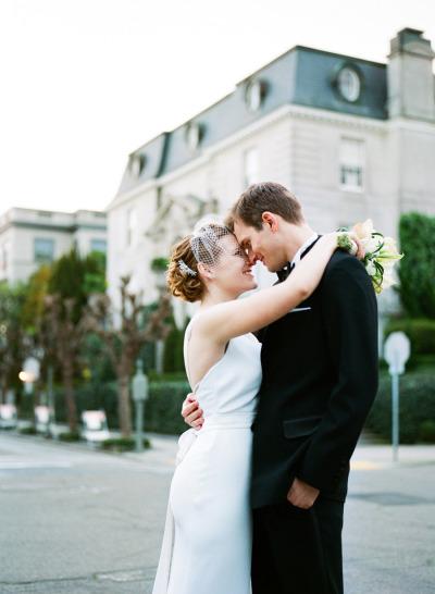 Chris loves Eva. Bride married in Margaret Ann by Amy Kuschel. Photo courtesy of Christina McNeill.