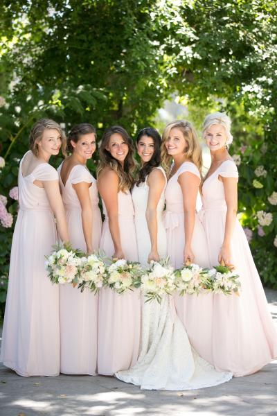 Bride wears Sage, a lace wedding dress made in San Francisco by Amy Kuschel. Photo by Jennifer Bagwell Photography
