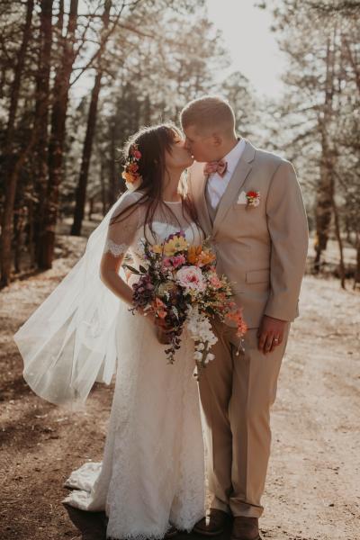 Congratulations! Bride said "I DO" in London. Wedding dress by Amy Kuschel, Stephanie Ramsey Photography