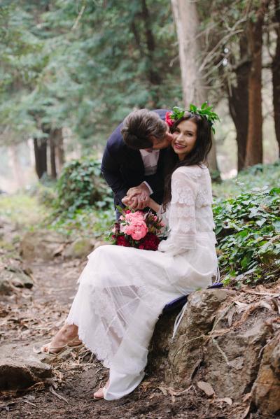 Romantic Midsummer Nights styled in the woods of San Francisco featuring Birkin by Amy Kuschel. Cindy Danbom for Bella Notte Events.