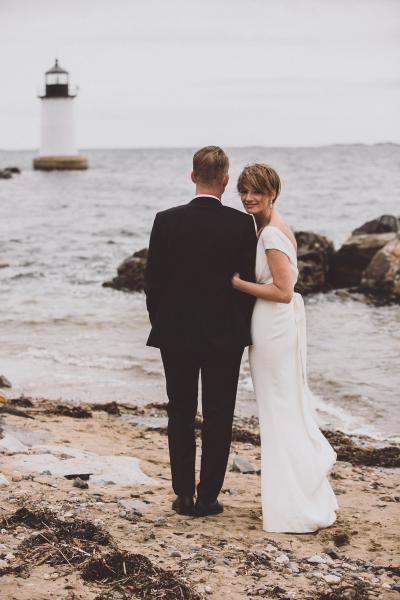 Effortless beauty in Clover, an Amy Kuschel wedding dress. Photography: Forever Candid Photography.