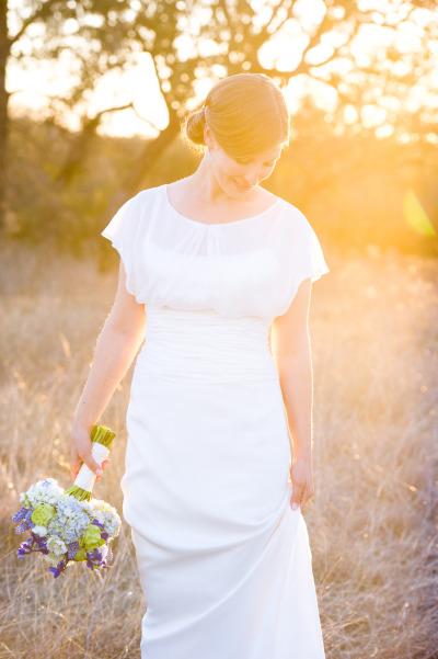 Amy Kuschel's Gracia gown worn by Liv. Photo courtesy of Cory Ryan Photography.