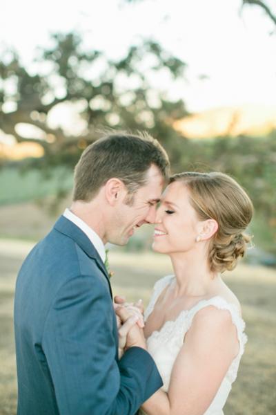 A stunning bride in Sierra on her special day. Lace wedding dress by Amy Kuschel. Photography: Shannon Morse Photography.