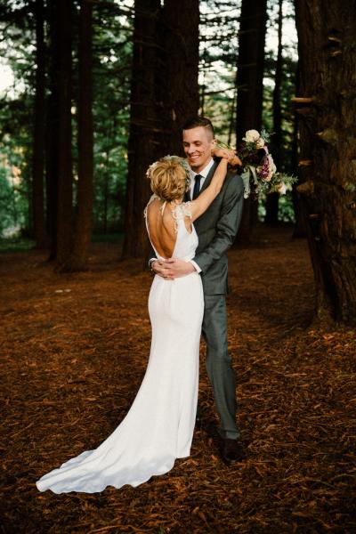 Teresa exudes soul and sensuality in Amy Kuschel's Avedon gown. Photography: The Melidoes.
