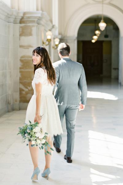 Kitten little white dress by Amy Kuschel, made in San Francisco, California