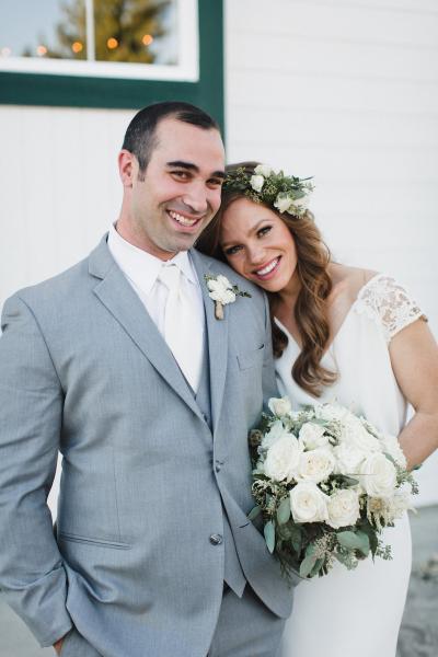 Bride said "I Do" in Luna, an Amy Kuschel San Francisco wedding dress. Photography by Kay Kroshus
