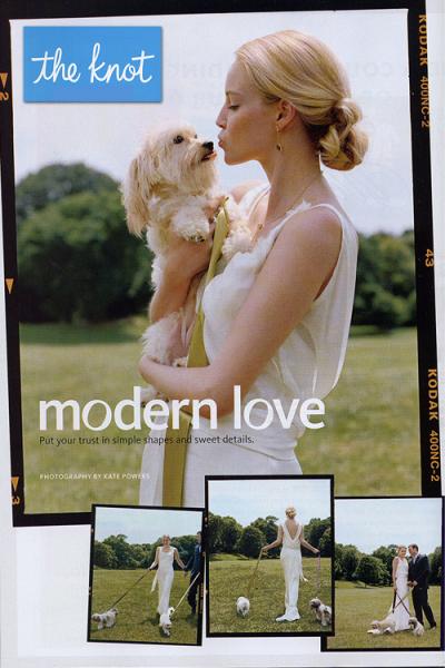 Sofia in The Knot Magazine 2008 -  Amy Kuschel Bride 