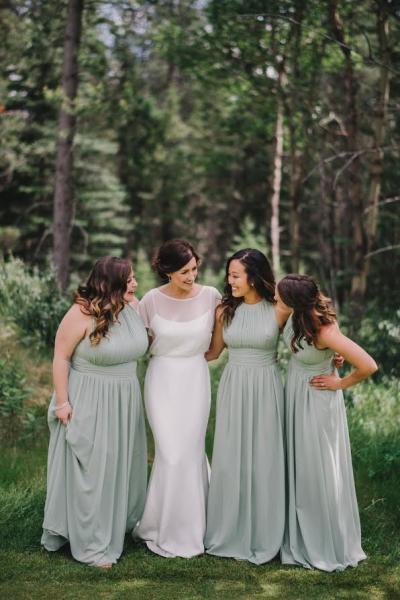 Bride wears Libby, an Amy Kuschel wedding dress made in San Francisco. Photography by Gabe McClintock