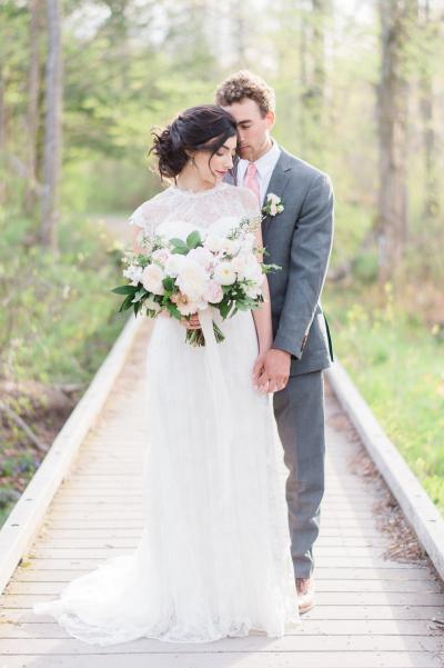 Ellery lace wedding dress, made in San Francisco by Amy Kuschel. Catherine Threlkeld Photography