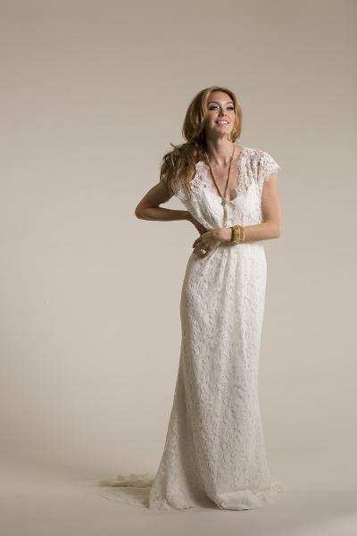 Amy Kuschel Bride San Francisco River Wedding Gown