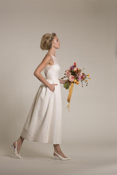 Amy Kuschel Bride San Francisco Lemon Drop Wedding Gown