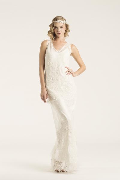 Amy Kuschel Bride San Francisco Zelda wedding gown - 2016 DECO to DISCO Collection