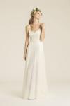 Venice lace and silk chiffon wedding gown, made in San Francisco, California by Amy Kuschel