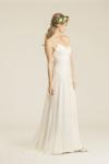 Venice lace and silk chiffon wedding gown, made in San Francisco, California by Amy Kuschel