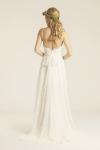 Venice lace and silk chiffon wedding gown, made in San Francisco, California by Amy Kuschel