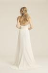 Sonoma lace and silk crepe wedding gown, made in San Francisco, California by Amy Kuschel