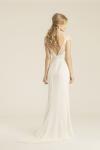 Laguna lace and silk crepe wedding gown, made in San Francisco, California by Amy Kuschel
