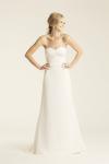 Turlington silk crepe wedding gown, made in San Francisco, California by Amy Kuschel