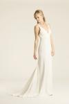 Melrose silk crepe wedding gown, made in San Francisco, California by Amy Kuschel