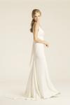 Melrose silk crepe wedding gown, made in San Francisco, California by Amy Kuschel