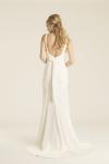 Melrose silk crepe wedding gown, made in San Francisco, California by Amy Kuschel