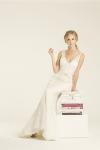 Malibu lace wedding gown, made in San Francisco, California by Amy Kuschel
