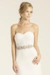 Turlington wedding gown and Imperial bridal sash, made in San Francisco, California by Amy Kuschel