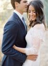 What an incredibly charming couple! And the beautiful bride...classically elegant in Audrey. Photography: Jose Villa, josevilla.com. As seen on Style Me Pretty.