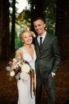 Our very own Teresa on her wedding day looking gorgeous in Avedon! Florals: Natasha Kolenko. Photography: The Melidoes.